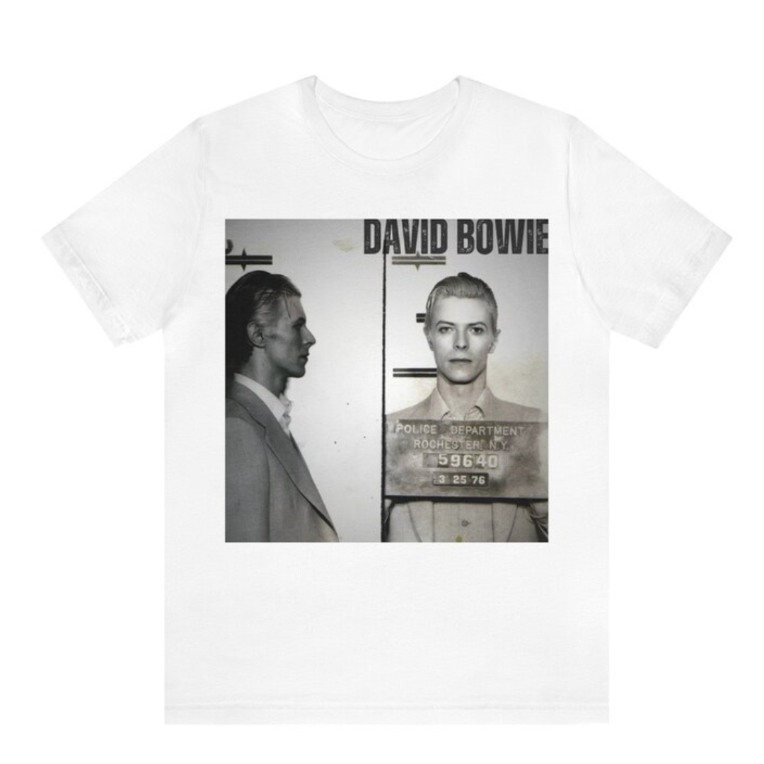 Camiseta Básica David Bowie Photograph