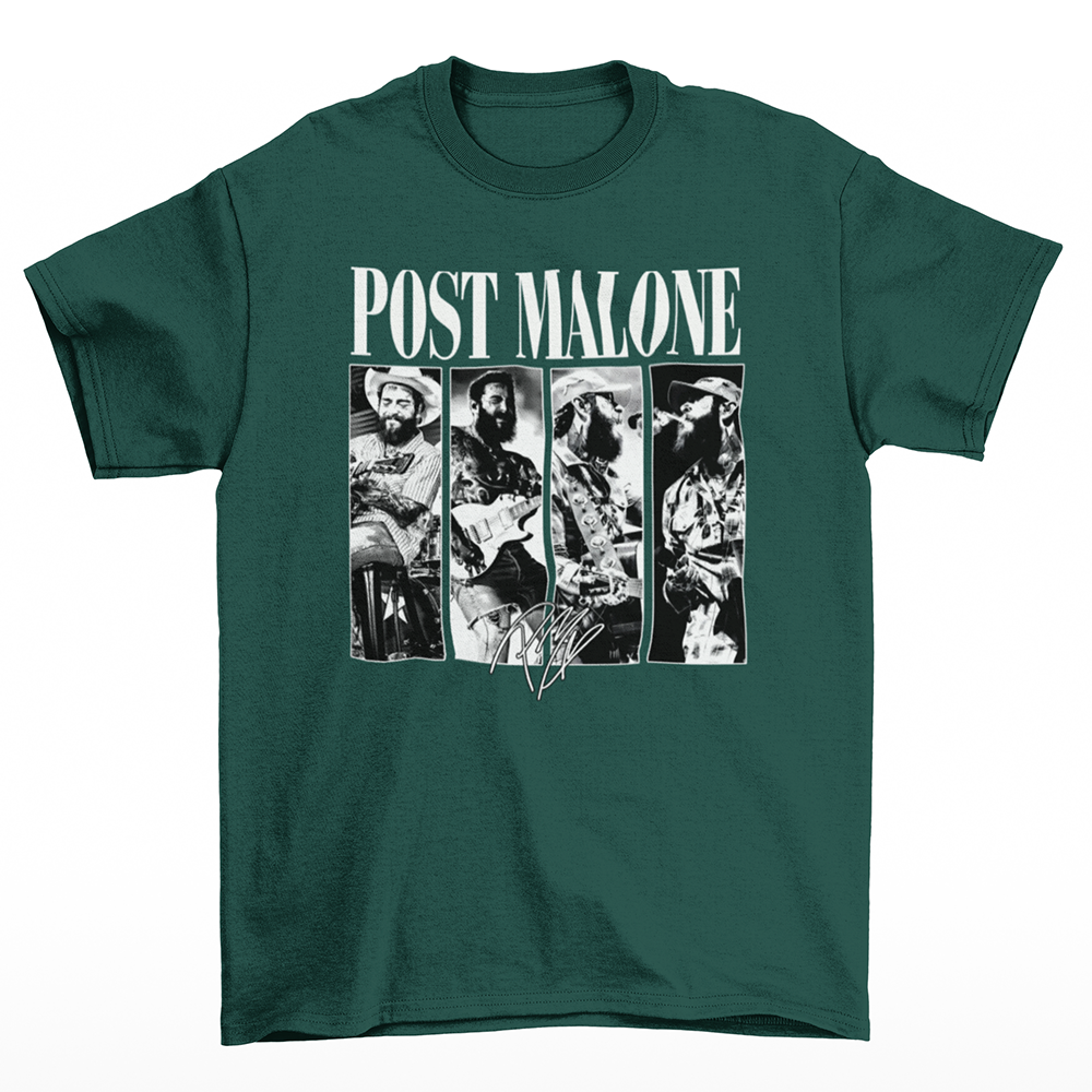 Camiseta Básica Post Malone Vintage The F-1 Trillion Collab- verde