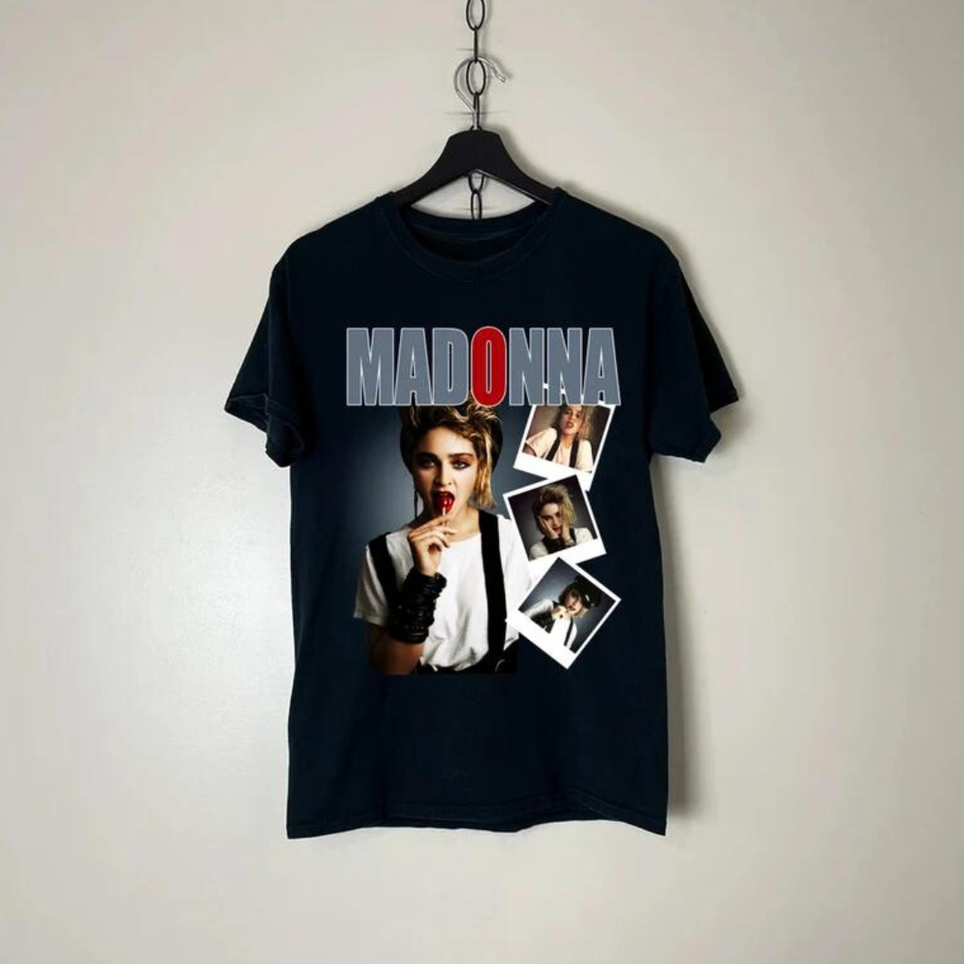 Camiseta Básica Madonna Queen Of Pop Retro