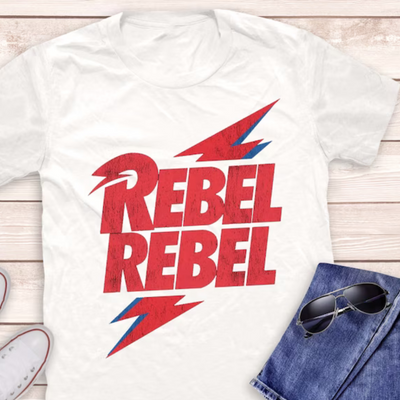 Camiseta Básica David Bowie Rebel Rebel