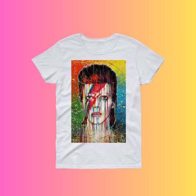 Camiseta Básica David Bowie Retro