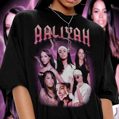Camiseta Básica Aaliyah Retro 90's