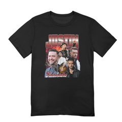 Camiseta Básica Justin Timberlake Retro Vintage