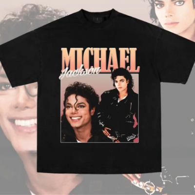 Camiseta Básica Michael Jackson Retro Vintage