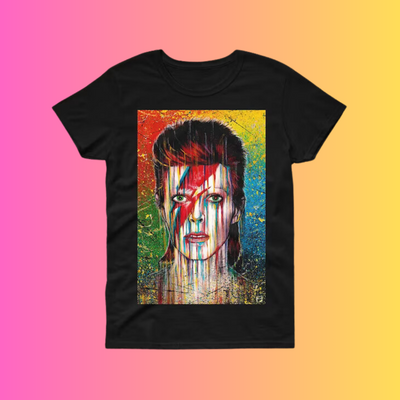 Camiseta Básica David Bowie Retro