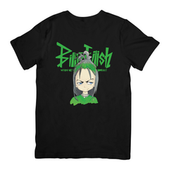 Camiseta Básica Billie Eilish Cartoon