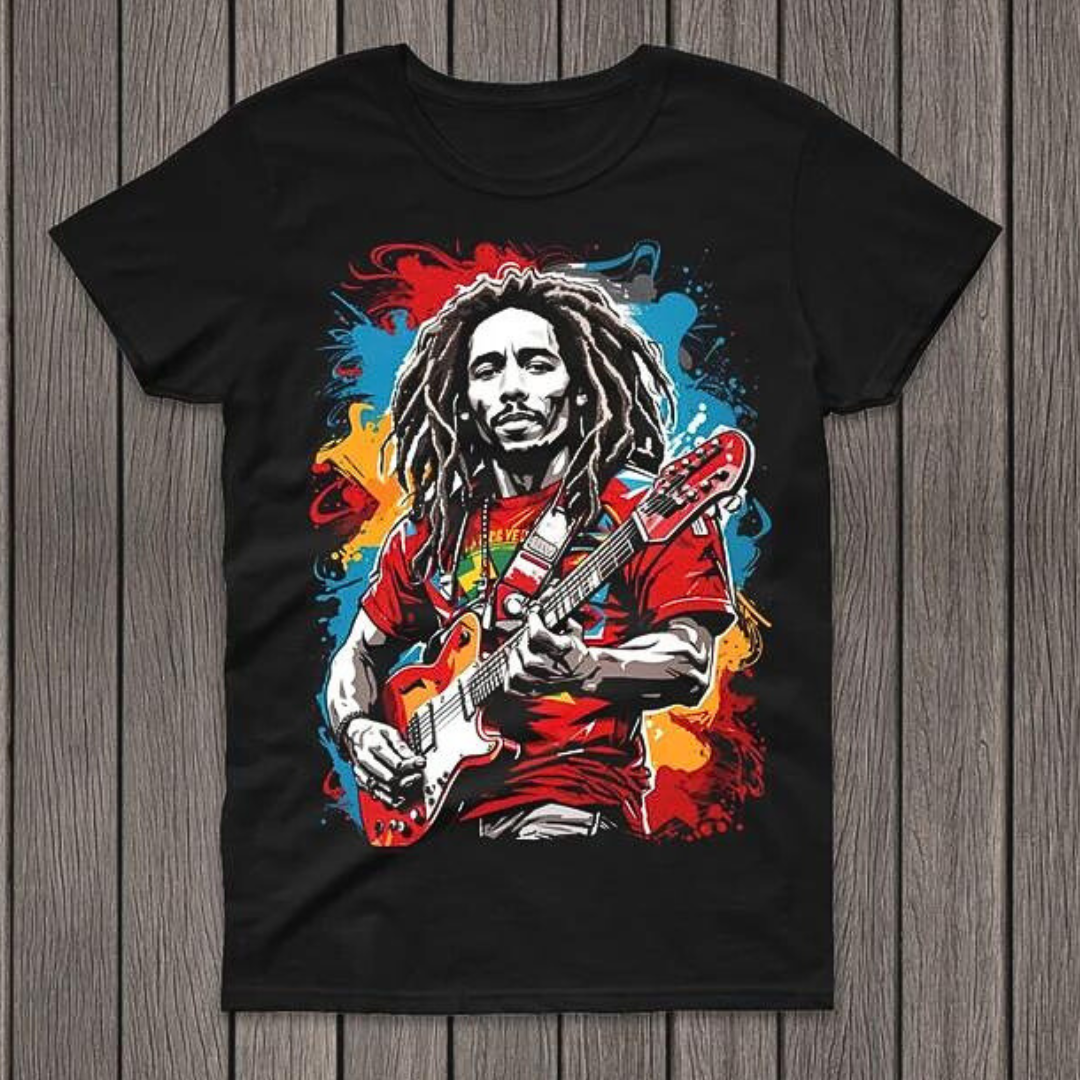 Camiseta Básica Bob Marley Reggae