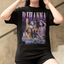 Camiseta Básica Rihanna Badgalriri- PRETO