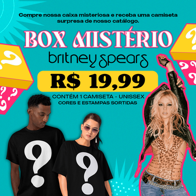 BOX MISTÉRIO- 1 Camiseta Bitney Spears