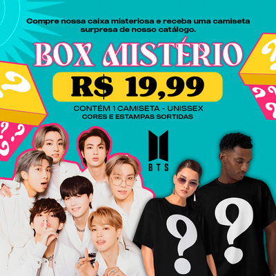 BOX MISTÉRIO- 1 Camiseta BTS