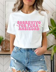 Camiseta Básica RBD Sobrevivo Por Pura Ansiedad