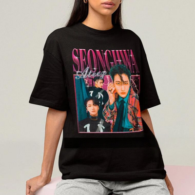 Camiseta Básica Ateez Seonghwa Retro