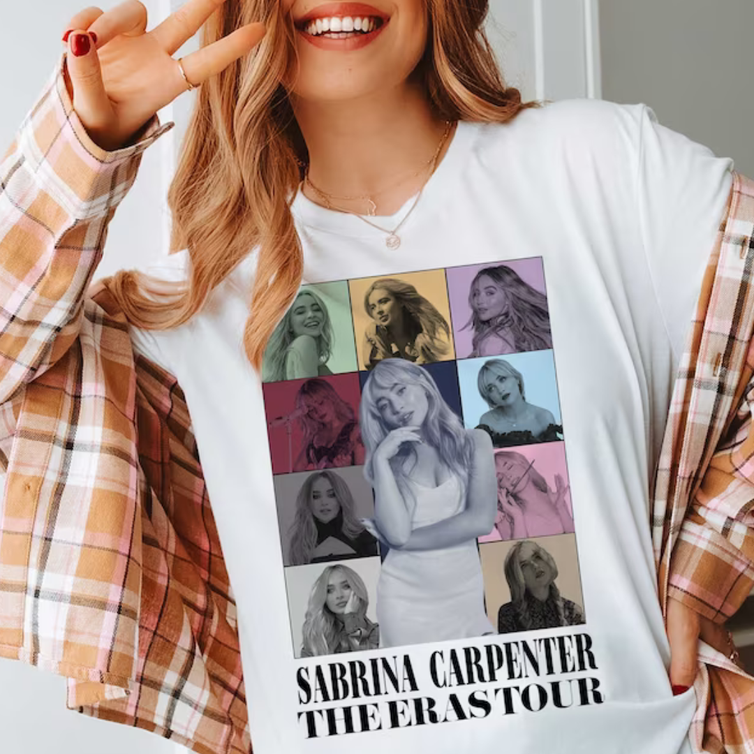 Camiseta Básica Sabrina Carpenter The Eras Tour