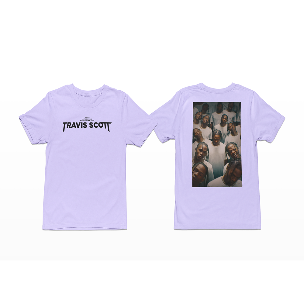 Camiseta Básica Travis Scott Photo- lilás