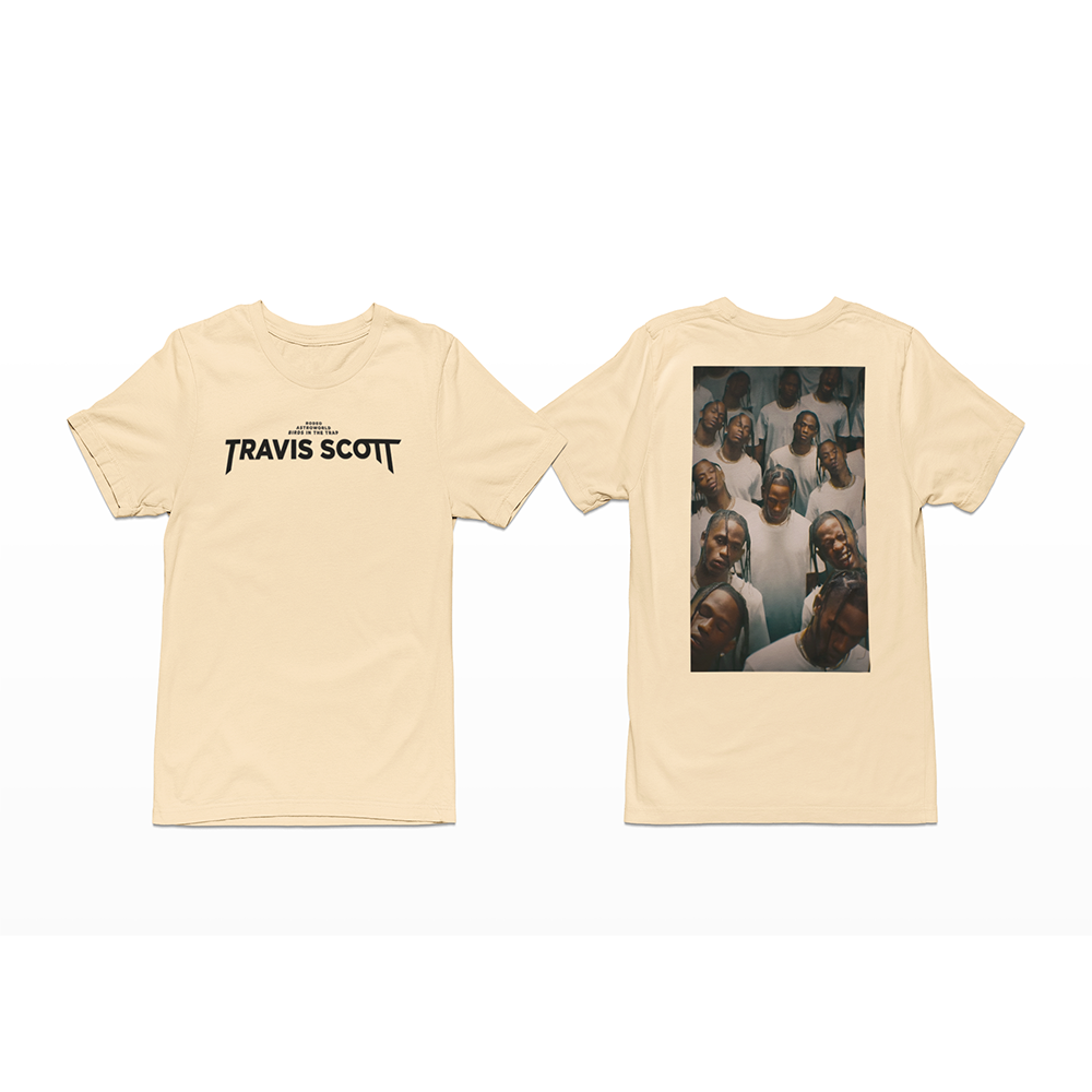 Camiseta Básica Travis Scott Photo- pérola