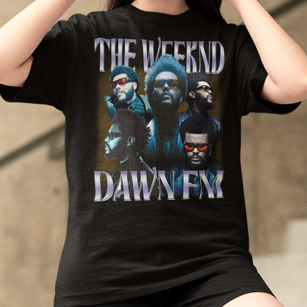 Camiseta Básica The Weeknd Down FM- Preto