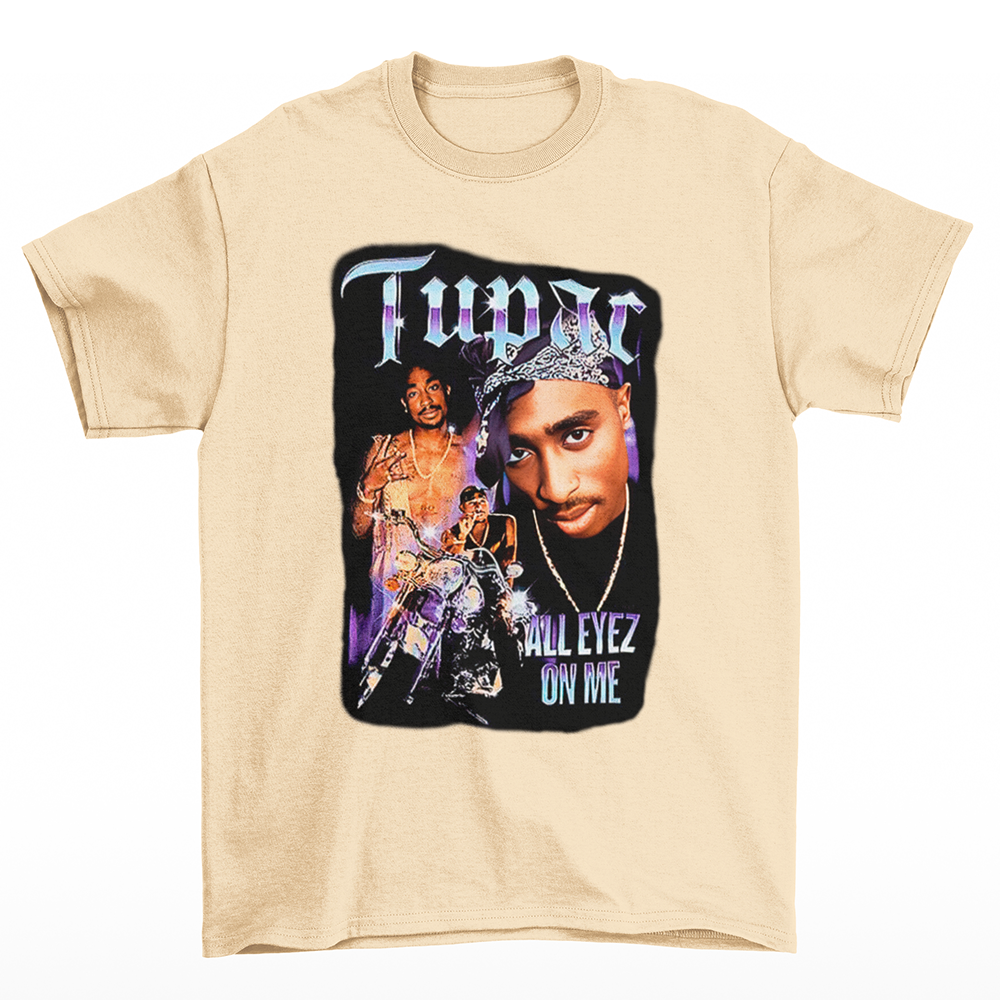 Camiseta Básica Tupac All Eyez On Me- Pérola