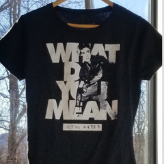 Camiseta Básica Justin Bieber What Do You Mean