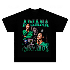 Camiseta Básica Ariana Grande Green Clothes