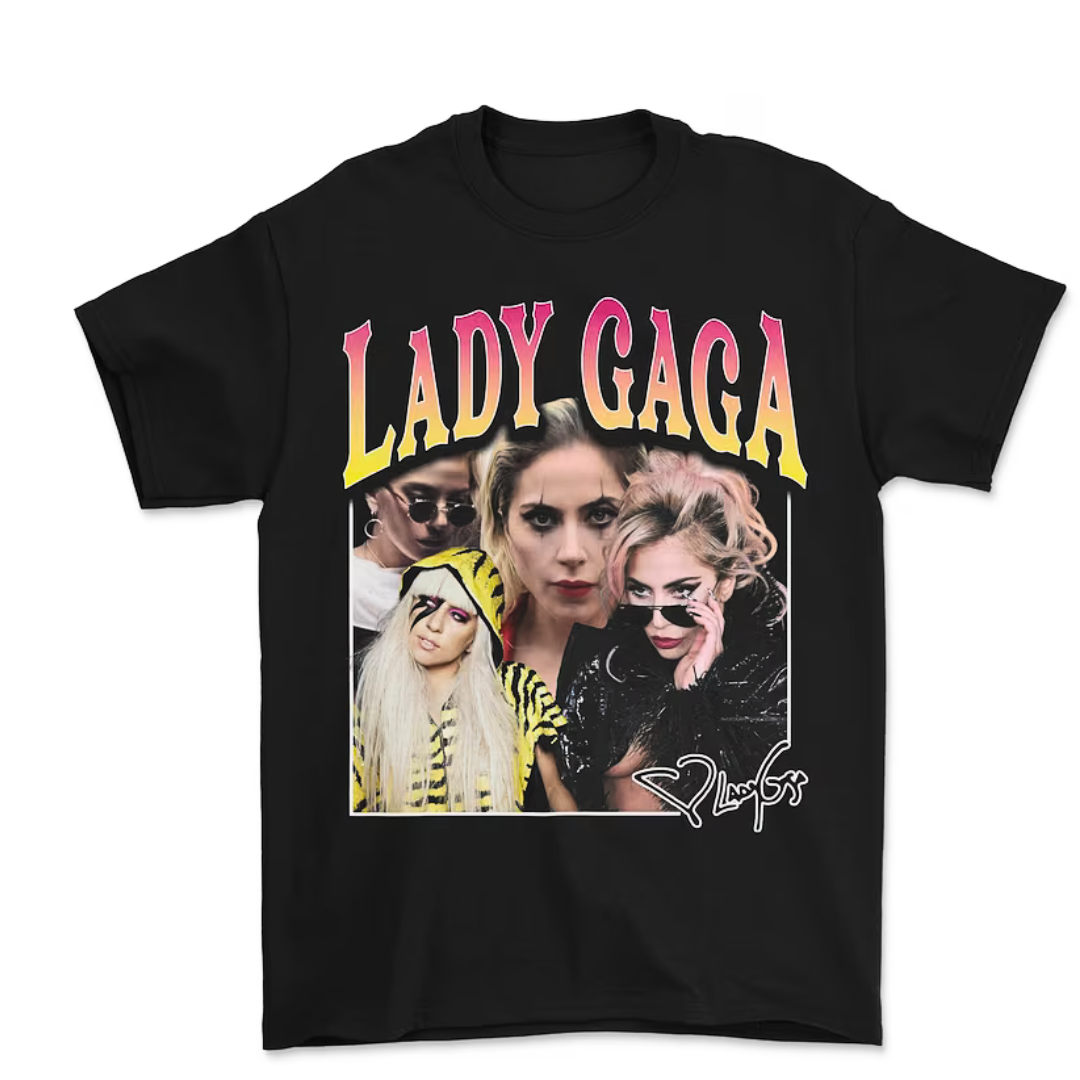 Camiseta Básica Lady Gaga Aesthetic