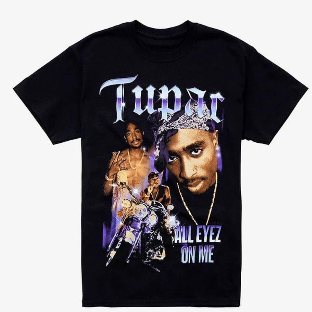 Camiseta Básica Tupac All Eyez On Me