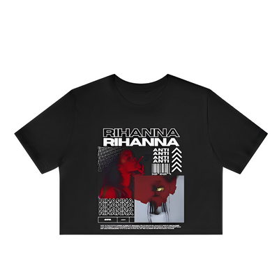 Camiseta Cropped Rihanna Anti