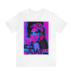 Camiseta Básica Amy Winehouse Art