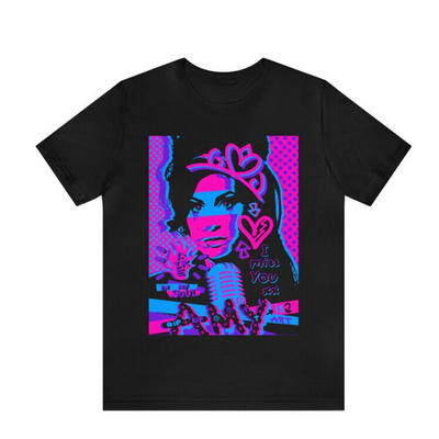 Camiseta Básica Amy Winehouse Art