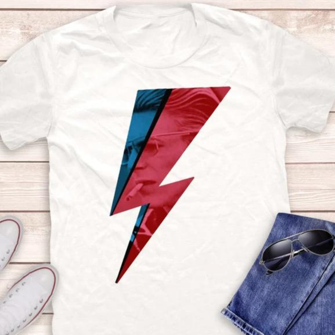 Camiseta Básica David Bowie Art Graphic