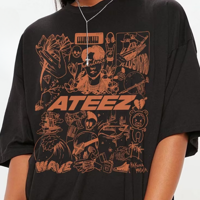 Camiseta Básica Ateez Art Tattoo