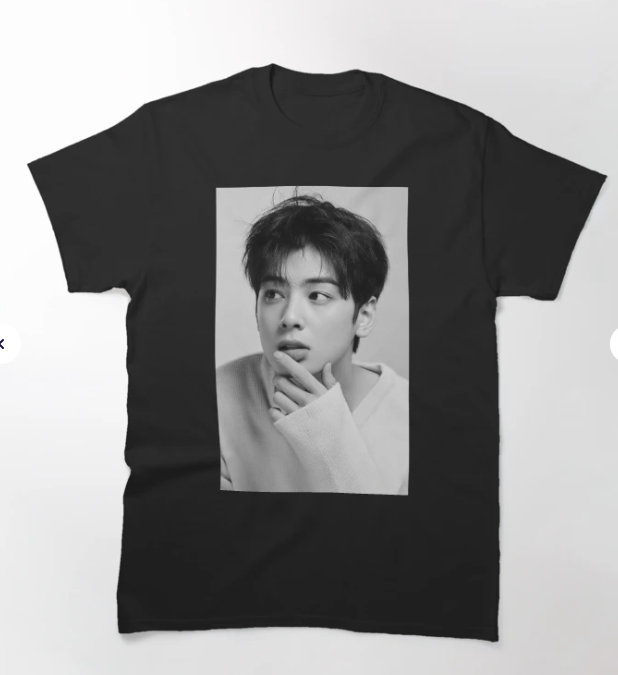 Camiseta Básica Astro Cha Eun-woo B&W