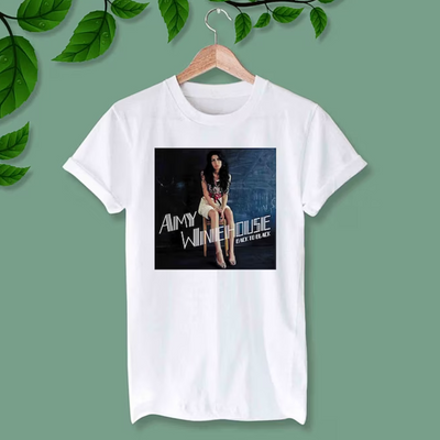 Camiseta Básica Amy Winehouse Back To Black