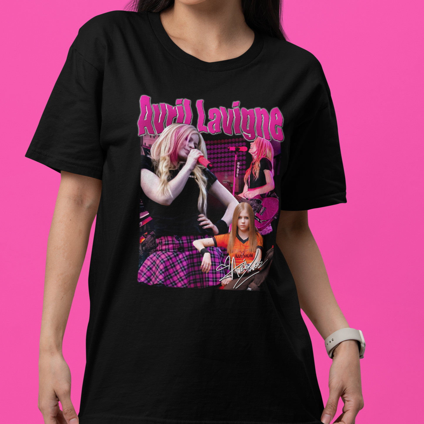 Camiseta Básica Avril Lavigne Pink