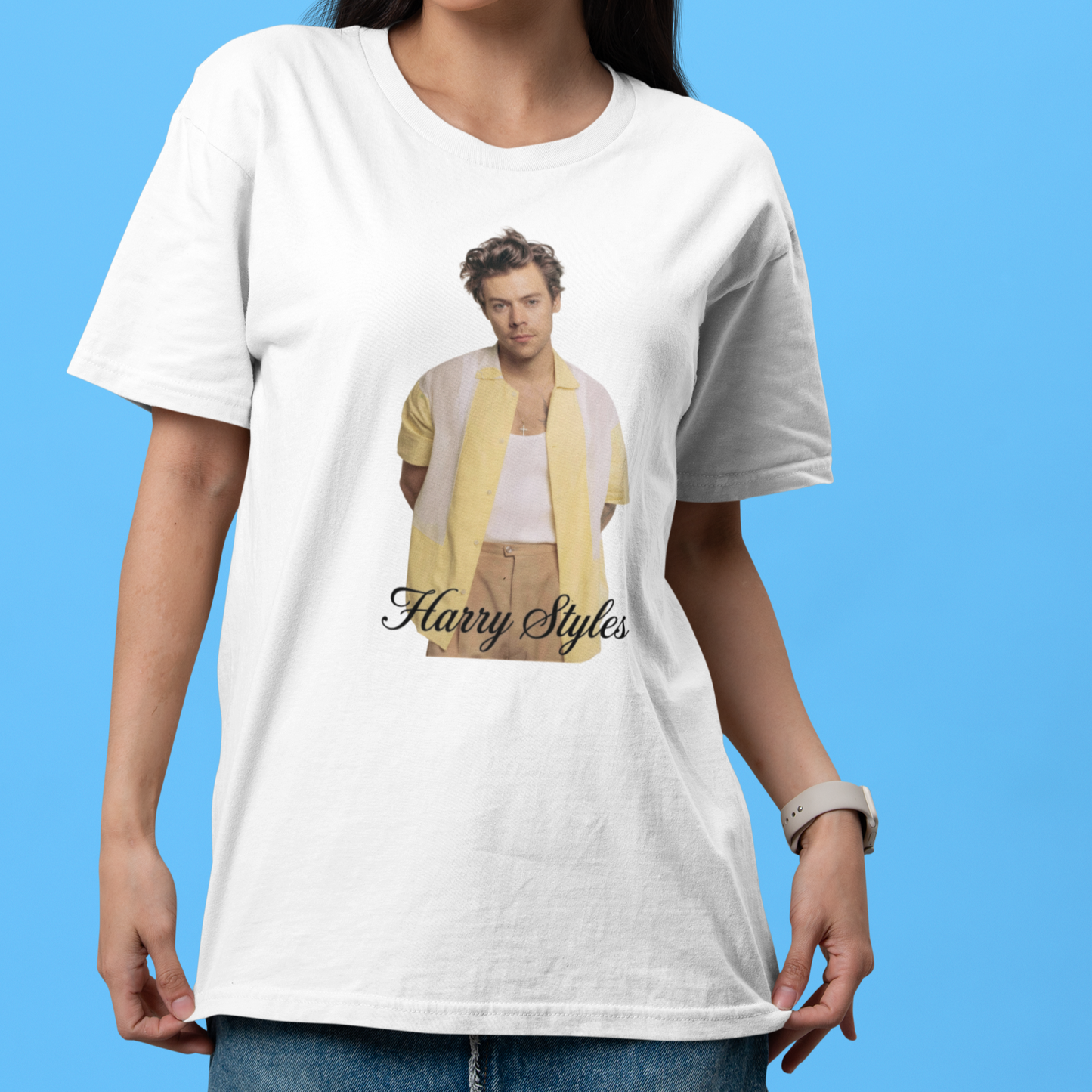 Camiseta Básica Harry Styles Photo Mood