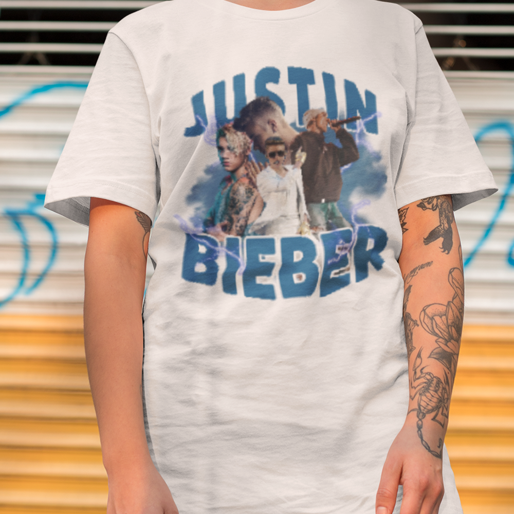 Camiseta Básica Justin Bieber Collab Design