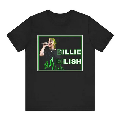 Camiseta Básica Billie Eilish Aesthetic