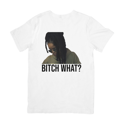 Camiseta Básica Rihanna Bitch What ?