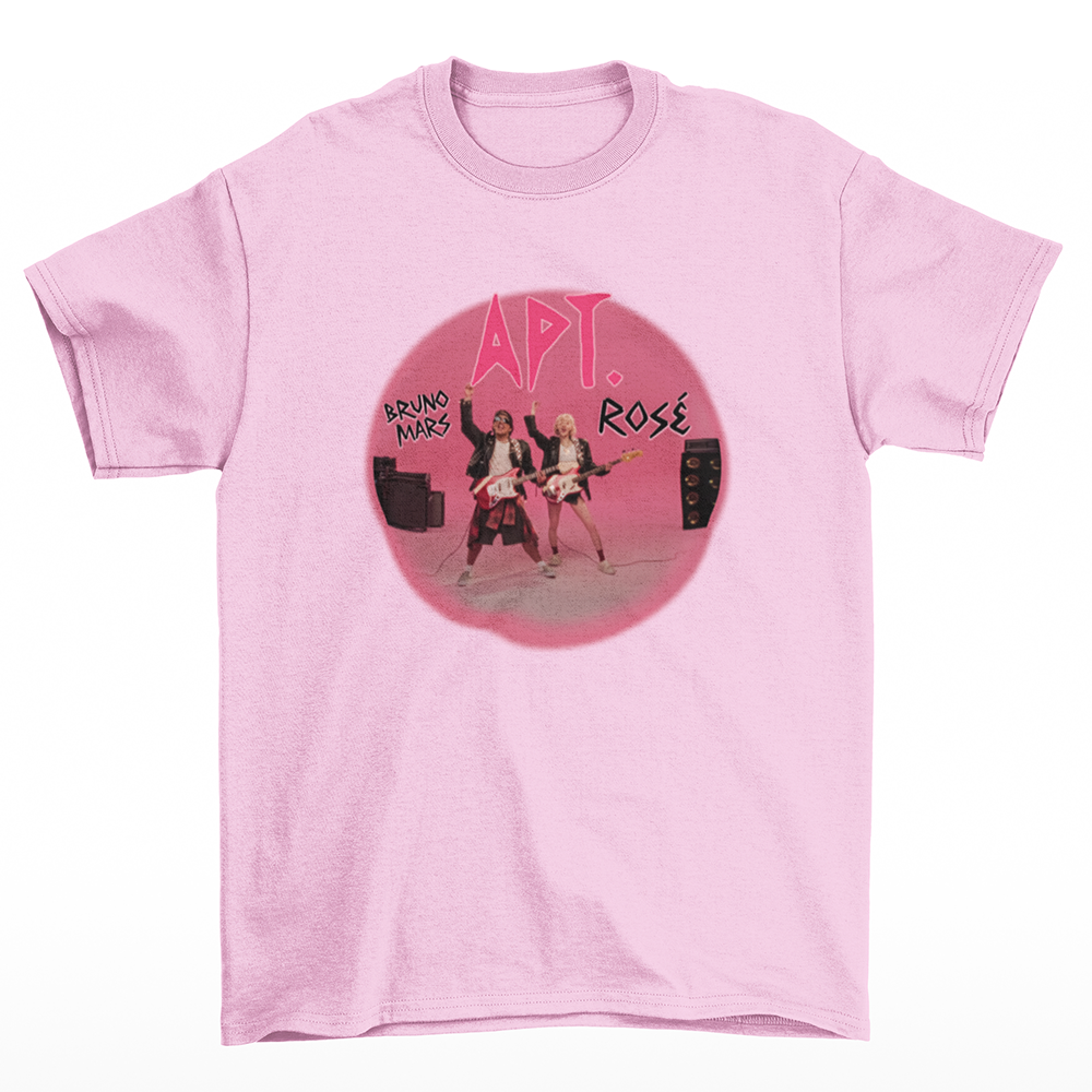 Camiseta Básica Bruno Mars e Rosé APT New Music