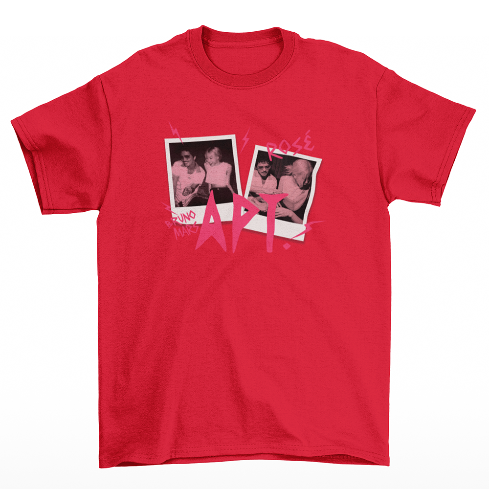 Camiseta Básica Rosé Feat Bruno Mars New Music APT