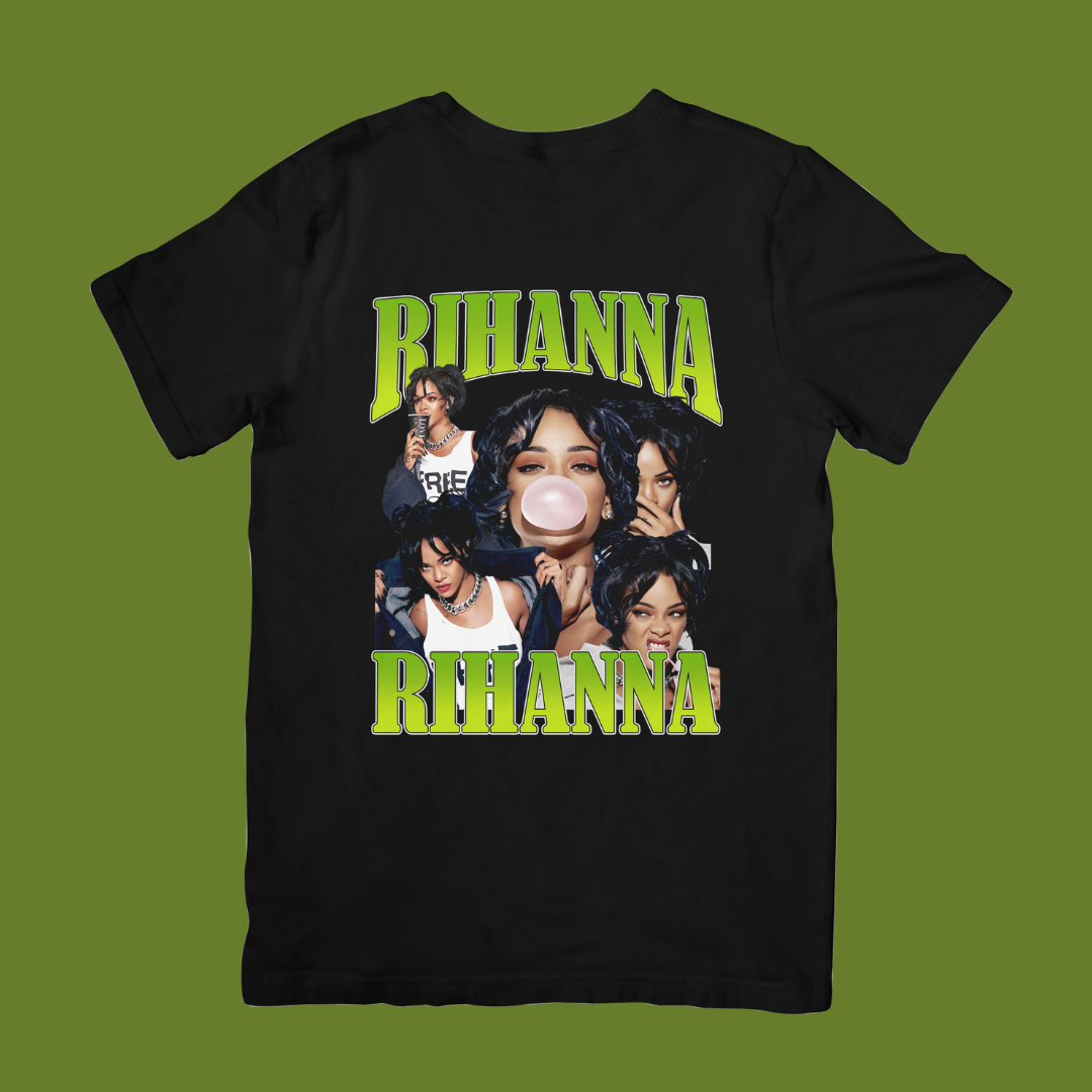 Camiseta Básica Rihanna Bubble