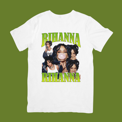 Camiseta Básica Rihanna Bubble