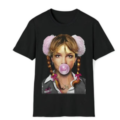 Camiseta Básica Britney Spears Bubble