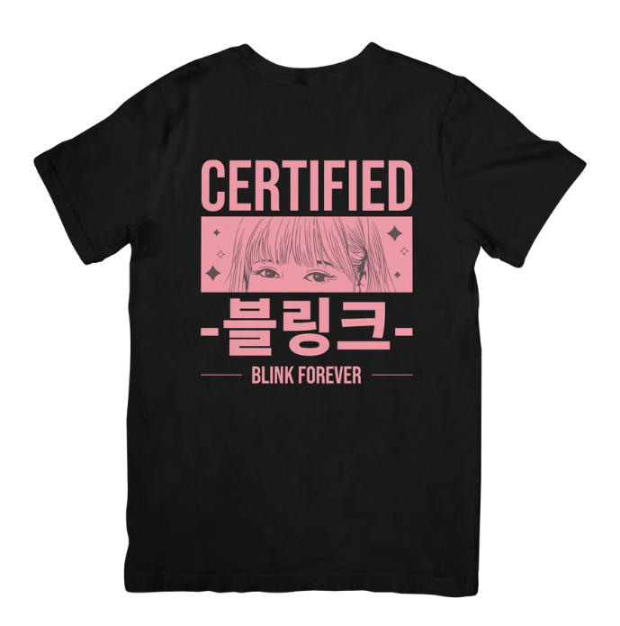 Camiseta Básica Blackpink Certified