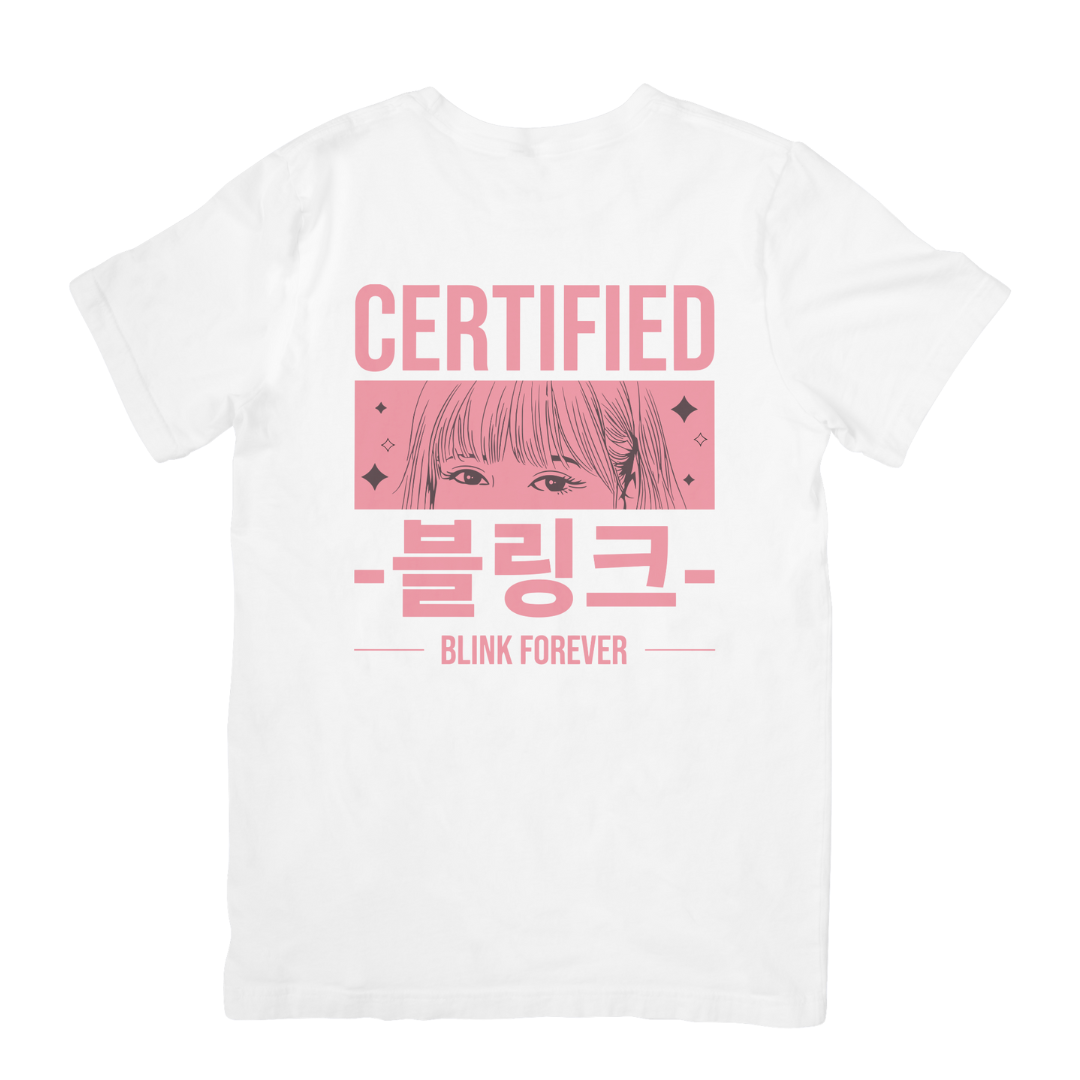 Camiseta Básica Blackpink Certified