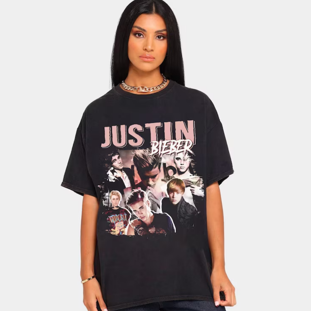 Camiseta Básica Justin Bieber Collab – Saoko