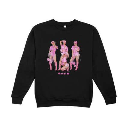 Moletom Gola Redonda Cardi B Collage