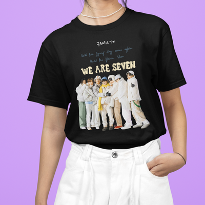 Camiseta Básica BTS We Are Seven