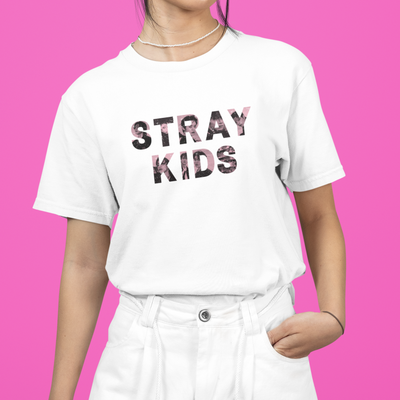 Camiseta Básica Stray Kids Name Photo