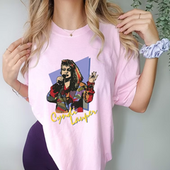 Camiseta Básica Cyndi Lauper Retro Aesthetic