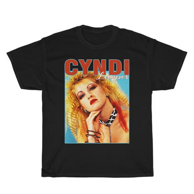 Camiseta Básica Cyndi Lauper Vintage